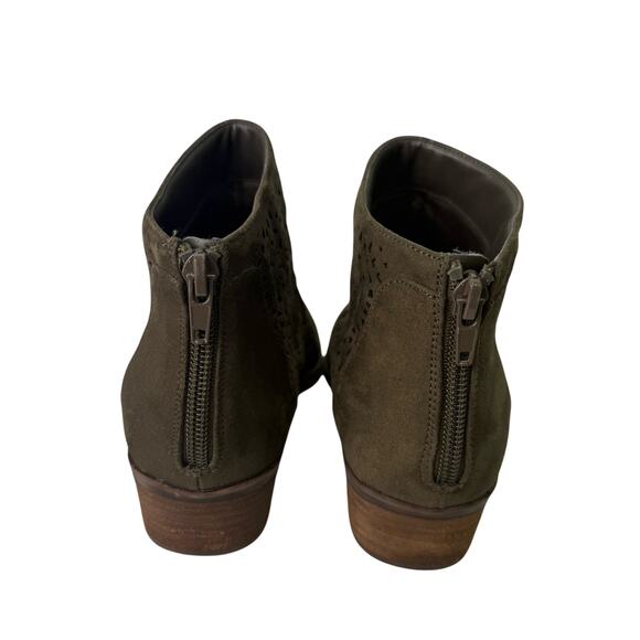 Carlos Santana Boots sz 8.5 Olive Green Embroidered #M523 - Picture 5 of 7